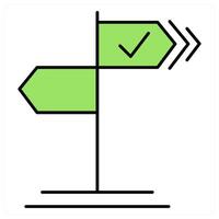 Directions and way icon concept vector