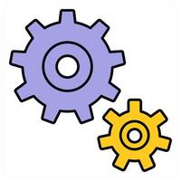 Configuration and setting icon concept vector