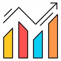 Business Growth and chart icon concept vector