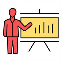 Business Growth and chart icon concept vector