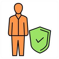 Security Administration and it tools icon concept vector