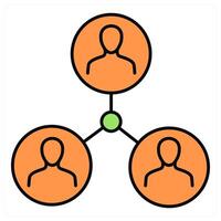 Business Organization and team icon concept vector