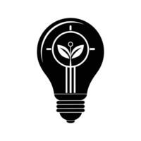Innovative Light Bulb Clipart with Unique Perspective and Depth on White Background vector