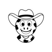 Retro Groovy Cartoon Design with Funky Elements on White Canvas vector