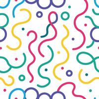 a colorful pattern with circles and lines vector