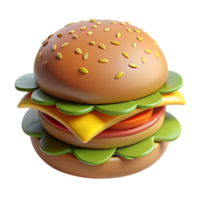 A hamburger with cheese and lettuce on it png