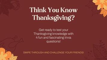 Thanksgiving Trivia template