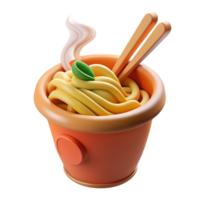 A bowl of noodles with chopsticks in it png