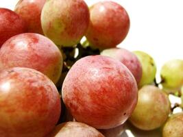 Closeup of rose grape fruits photo