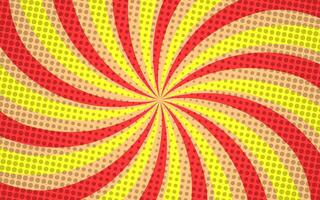 Ray spins the light. Color wavy strips isolated on background. vector