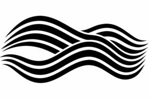 black and white waveThis minimalist black wave design is perfect for backgrounds, logos, and artistic applications. vector
