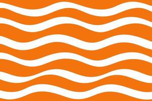 A vibrant orange background with flowing white wave patterns, creating a dynamic and modern abstract visual. vector
