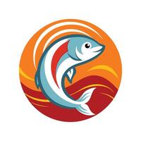 Marine Predator Silhouette - Shark Design for Minimalist Nautical and Ocean Life Art vector