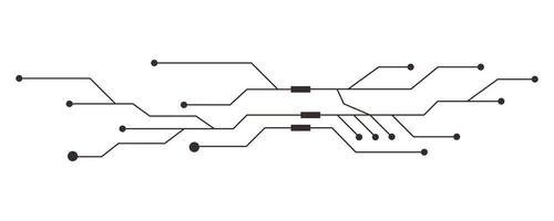 Circuit board line microchip, software. Integrated motherboard, connections. Innovative Electronic Network. Technology background, design elements geometric and connection system. vector