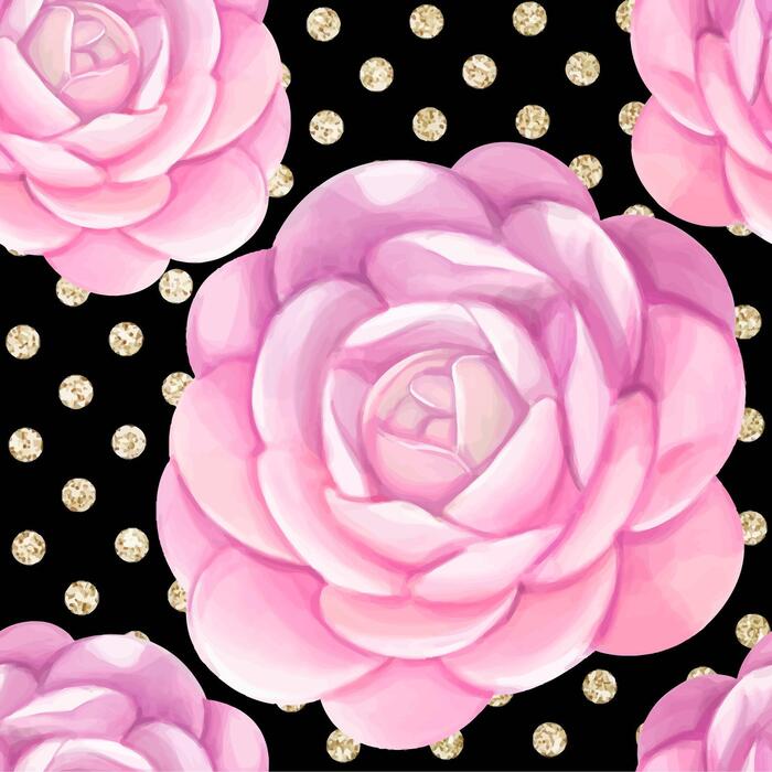 The Cute Small Flowers Scattered Vintage Seamless Pattern