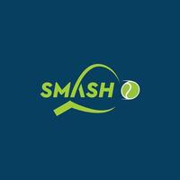 smash padel, racket padel, ball vector
