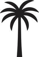 palm tree silhouette art. Perfect for use in graphics and more vector