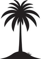 palm tree silhouette art perfect for creating tropical-inspired designs and backgrounds. vector