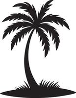 stunning palm tree silhouette art designs ideal for summer themed projects and graphics. vector