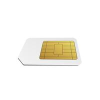 3D SIM card. Mobile networks technology. vector