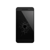 Mobile glass smashed. The touch screen is broken. vector
