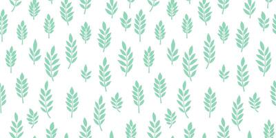 Abstract leaves seamless pattern design, hawaii illustration. Herbal background for wrapping, textile, fabric, decoration and wallpaper. vector