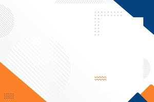 Abstract Background With Blue Orange White Color Combination vector