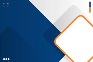 Blue Abstract Background With Orange White Color Combination vector