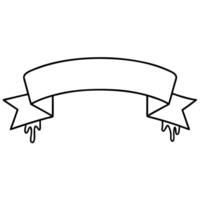 Ribbon banner icon vector