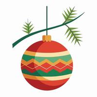 Christmas Ornament Collection Display vector