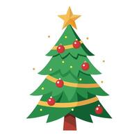 Gorgeous Christmas Tree Style vector