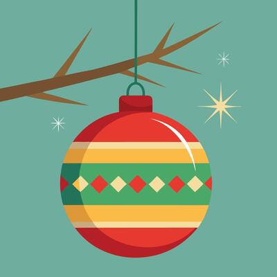 Classic Christmas Ornaments Display
