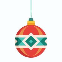 Charming Christmas Ornaments Display vector