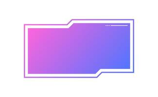 Futuristic lower third interface illustration. overlay element. vector