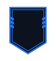 Shield frame illustration. Defense design concept. vector