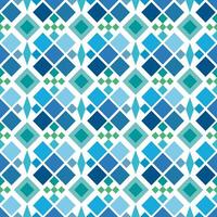 Geometric of blue. Tile style in seamless pattern. vector