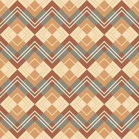 Brown theme of tartan argyle in seamless pattern. vector