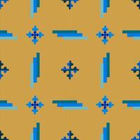Wallpaper Gothic style with cross. Seamless pattern. vector