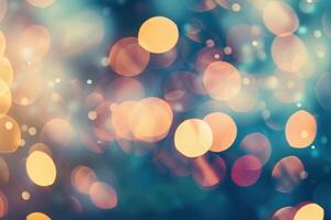 An image depicting a blurred background and a bokeh effect. with copy space image. Place for adding text or design photo