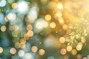 An image depicting a blurred background and a bokeh effect. with copy space image. Place for adding text or design photo