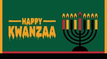 Kwanzaa social media post banner design template set use to background, banner, placard, card, and poster design template with text inscription vector