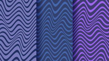Abstract pattern. Texture with wavy, curves lines. Digital image with a psychedelic stripes. Twisted and distorted texture in trendy. Y2k vector
