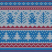 knitting pattern. Winter and Christmas background. Scandinavian ornament vector