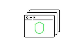 search behavior icon animation. transparent background video