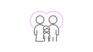 Mutual Understanding icon animation. transparent backgroundv video