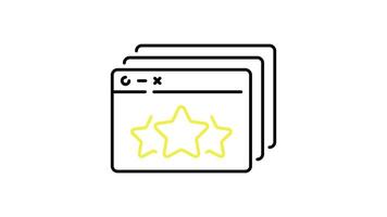 search behavior icon animation. transparent background video