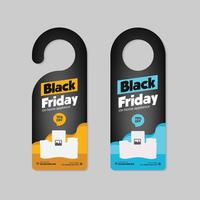 New Arrival Home Appliance door hanger Design Template and Black Friday Mega Sale presentation level and tags Design Template with two variations vector
