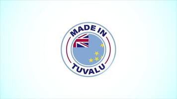 Made In Tuvalu Badge Design Animation video