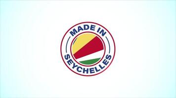 Made In Seychelles Badge Design Animation video