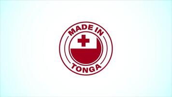 Made In Tonga Badge Design Animation video